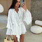 💝Limited Sale 49% OFF🔥Women's Solid Color Loose Mini Dress