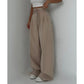 🎉2025 New Products Hot Sale✨Women’s Solid Color High-Waist Straight-Leg Pants
