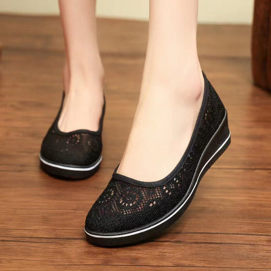 🎁 Hot Sale 49% OFF 🔥Women's Breathable Wedge Non-Slip Casual Shoes