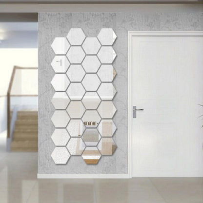 🎁 Hot Sale 49% OFF 🔥Waterproof Acrylic Hexagonal Mirror Wall Stickers