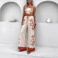 🌸Spring Specials💐Printed Sleeveless Top & Wide-Leg Pants Set