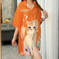 🎁 Hot Sale 49% OFF 🔥Cute Cat Print Breathable Dress