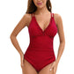 🎁Hot Sale 49%OFF🔥Women's Ruched V-Neck One-Piece Swimsuit