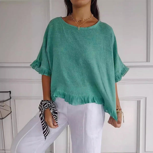 💖Limited-time offer 49% OFF💖Loose fit cotton linen summer top