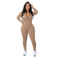 🎉2025 New Products Hot Sale✨Solid Color Half Zip Seamless Jumpsuit