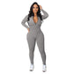🎉2025 New Products Hot Sale✨Solid Color Half Zip Seamless Jumpsuit