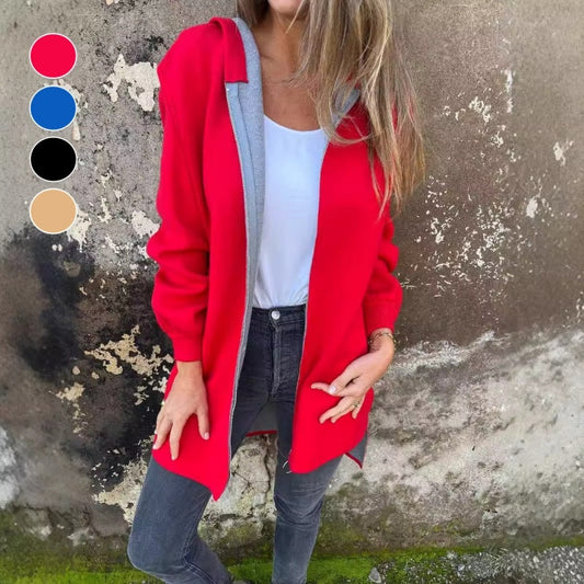 🎉Hot Sale 49% OFF🎉Women's Solid Zipper Hooded Coat with Pockets