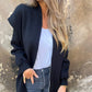 🎉Hot Sale 49% OFF🎉Women's Solid Zipper Hooded Coat with Pockets