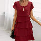 🎉Hot Sale 49% OFF🎉  Women's Casual Wave Cut Ruffle Dress