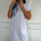 🏖️Summer Hot Sale 49% OFF🌼Women's Round Neck Short Sleeve Cotton Linen Dress