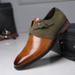 🎁 Hot Sale 49% OFF 🔥Men's Fashion Color-Block Leather Shoes