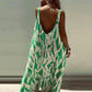 🏖️Summer Hot Sale 49% OFF🌼Women's Trendy Print Sleeveless Backless Dress