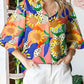 🎉2025 New Products Hot Sale✨Women’s Printed Button-Down Shirt with Lantern Long Sleeves