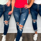 🎁 Hot Sale 49% OFF 🔥Women's High-Waisted Cutout Denim Jeans