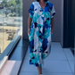 🏖️Summer Hot Sale 49% OFF🌼 Women's Printed V - Neck Casual Elegant Dress