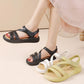 🏖️ 2025 Summer New! Thick bottom sports sandals, comfortable and versatile!Women's Lightweight Flat Sandals
