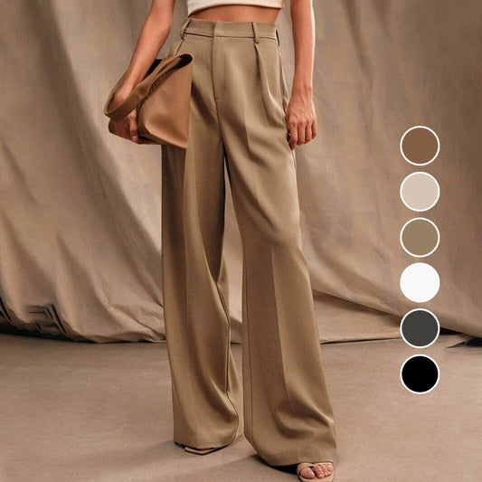 🎉2025 New Products Hot Sale✨Women’s High Waist Wide-Leg Pants with Pockets