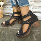 🔥49% off🔥Comfortable and stylish high heel open toe orthopaedic sandals.