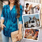 🎉Hot Sale 49% OFF🎉Women's Printed V-Neck Tunic Top
