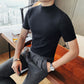 🎉2025 New Products Hot Sale✨Men‘s Casual Slim Fit Short Sleeve Pullover Sweater
