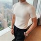 🎉2025 New Products Hot Sale✨Men‘s Casual Slim Fit Short Sleeve Pullover Sweater