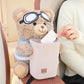 🎉Hot Sale 49% OFF🎉Cute Bear Plush Car Tissue Holder & Storage Bin