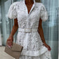 🏖️Summer Hot Sale 49% OFF🌼Women's Retro Short Sleeve Hollow Out Lace Dress