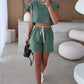 🎁 Hot Sale 49% OFF 🔥Women's Fashion Solid Color Sleeveless Top & Shorts Two Piece Set