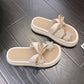 🎉2025 New Products Hot Sale✨Women's Fashion Bowknot Thick Bottom Slippers