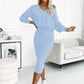 💥2025 New Arrive - 49% OFF💥Women's 2-Piece Set Sleeveless Dress & Loose V-Neck Pullover