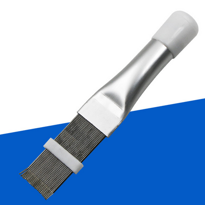 AC Fin Comb and Condenser Fin Straightener Cleaner, Durable Stainless Steel Evaporator Radiator Repair Tool, Adjustable Air Conditioner Fin Cleaning Brush for Home and Car AC Units