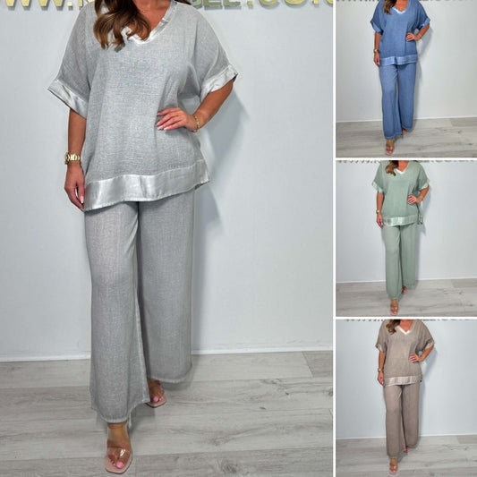 💖LAST DAY SALE 49% OFF💖Casual V-Neck 2-Piece Set