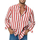 🎁 Hot Sale 49% OFF 🔥Men's Casual Stylish Striped Long-Sleeve Shirt