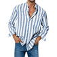 🎁 Hot Sale 49% OFF 🔥Men's Casual Stylish Striped Long-Sleeve Shirt