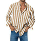 🎁 Hot Sale 49% OFF 🔥Men's Casual Stylish Striped Long-Sleeve Shirt