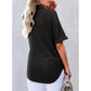 🎁 Hot Sale 49% OFF 🔥Women's Lapel Loose Short Sleeve Top