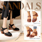 🎉2025 New Products Hot Sale✨Women's Elegant Round Toe Hollow Out Sandals