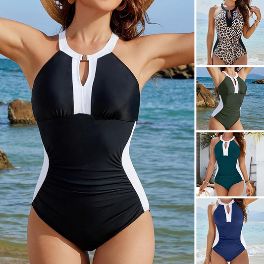 ⏰limited-time offer  49% OFF!!👙Deep V Slimming One-Piece Swimsuit💥