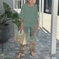🔥Limited-time offer - 49% OFF🔥Women’s Printed Pants and Crew Neck Top Set