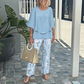 🔥Limited-time offer - 49% OFF🔥Women’s Printed Pants and Crew Neck Top Set