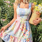 🎉Summer Hot Sale 49% OFF🌸 Romantic Bloom! Floral printed sleeveless mini dress 👗