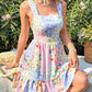 🎉Summer Hot Sale 49% OFF🌸 Romantic Bloom! Floral printed sleeveless mini dress 👗