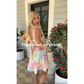 🎉Summer Hot Sale 49% OFF🌸 Romantic Bloom! Floral printed sleeveless mini dress 👗
