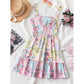 🎉Summer Hot Sale 49% OFF🌸 Romantic Bloom! Floral printed sleeveless mini dress 👗