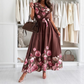 💕What should I wear tomorrow?💕Women's Elegant Printed V-Neck Dresses