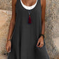🌸Summer Hot Sale 49%OFF🌸 Women's Casual Loose Sleeveless Fake Two Piece Tank Dress