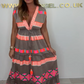 💕What should I wear tomorrow?💕Women's Loose V-Neck Vintage Stripe Pattern Sleeveless Dress