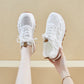 🎉2025 New Products Hot Sale✨Women's Fashion Mesh Hollow Lace-up Sneakers