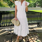 🏖️Summer Hot Sale 49% OFF🌼Women’s Striped Tiered Ruffle Midi Dress