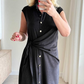 🎉2025 New Products Hot Sale✨Women's Casual Tie Waist Loose Fit Dress